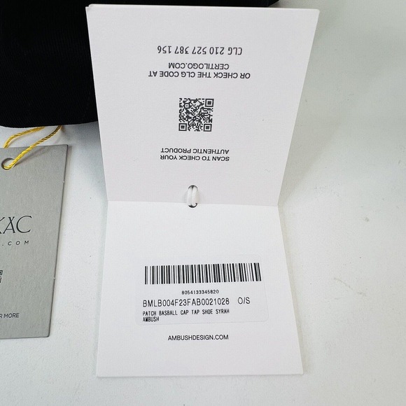 AMBUSH Patch Baseball Cap Hat Black OS Adjustable‎ - Picture 8 of 13